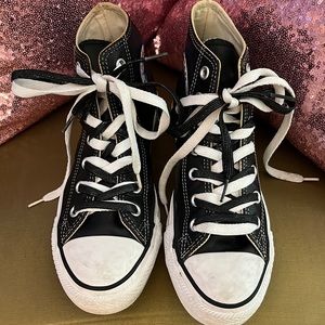 Black Leather Converse